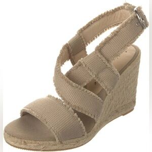 Bettye Muller Canvas Espadrilles Wedge Heels